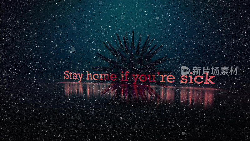 Stay Home背景概念